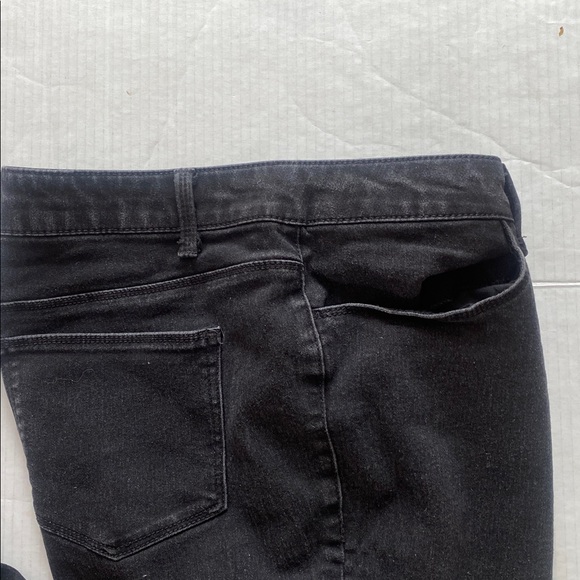 FADED GLORY black cotton, stretch, jeans size 22WP for shorter/petite women - Picture 12 of 16